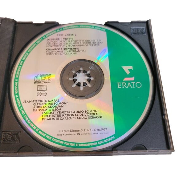 Concertos For 2 Flutes CD Jean-Pierre Rampal Doppler Devienne Adorjan Scimone - Picture 3 of 4